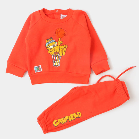 Infant Boys Knitted Suit - D.Orange