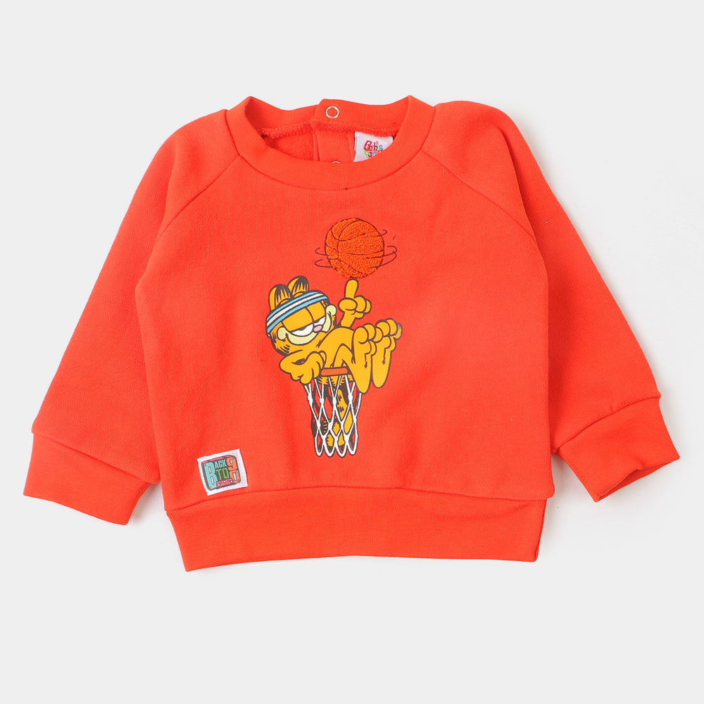 Infant Boys Knitted Suit - D.Orange