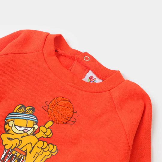 Infant Boys Knitted Suit - D.Orange