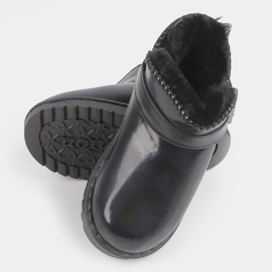 Girls Long Boots 288 - BLACK