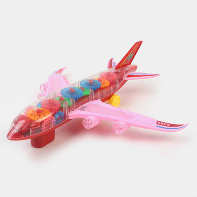 Gear Plane With Light & Music Toy