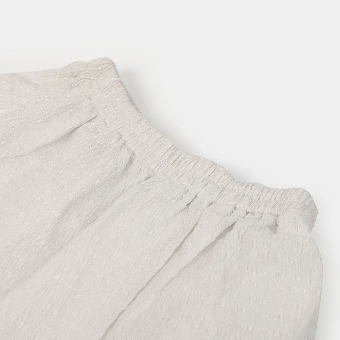Girls Printed Skirt Crushed - White