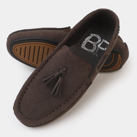 Boys Loafers LF-4 - BROWN