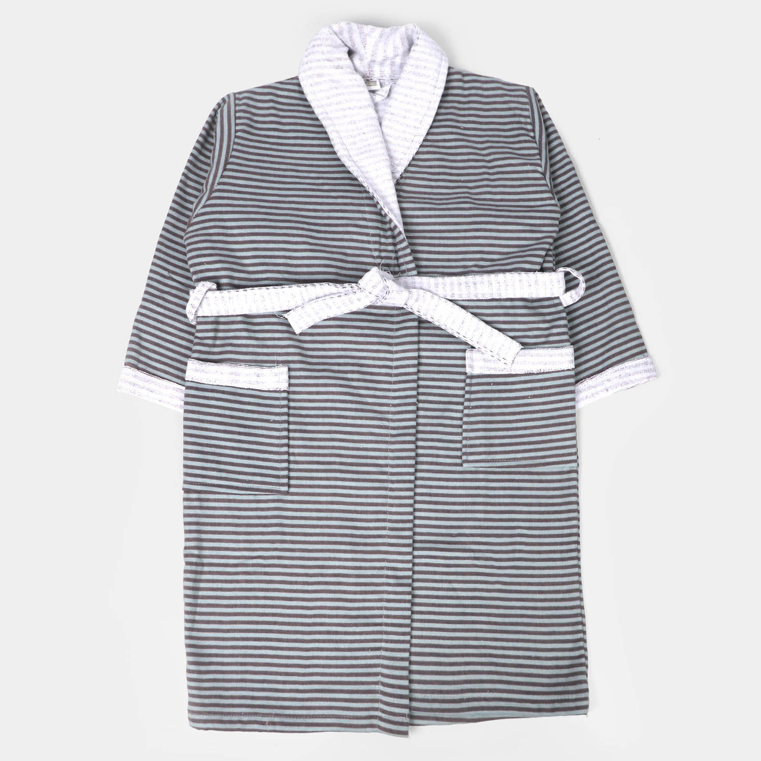 Kids Bathrobe Gray Stripe Printed Price in Pakistan Bachaa Party