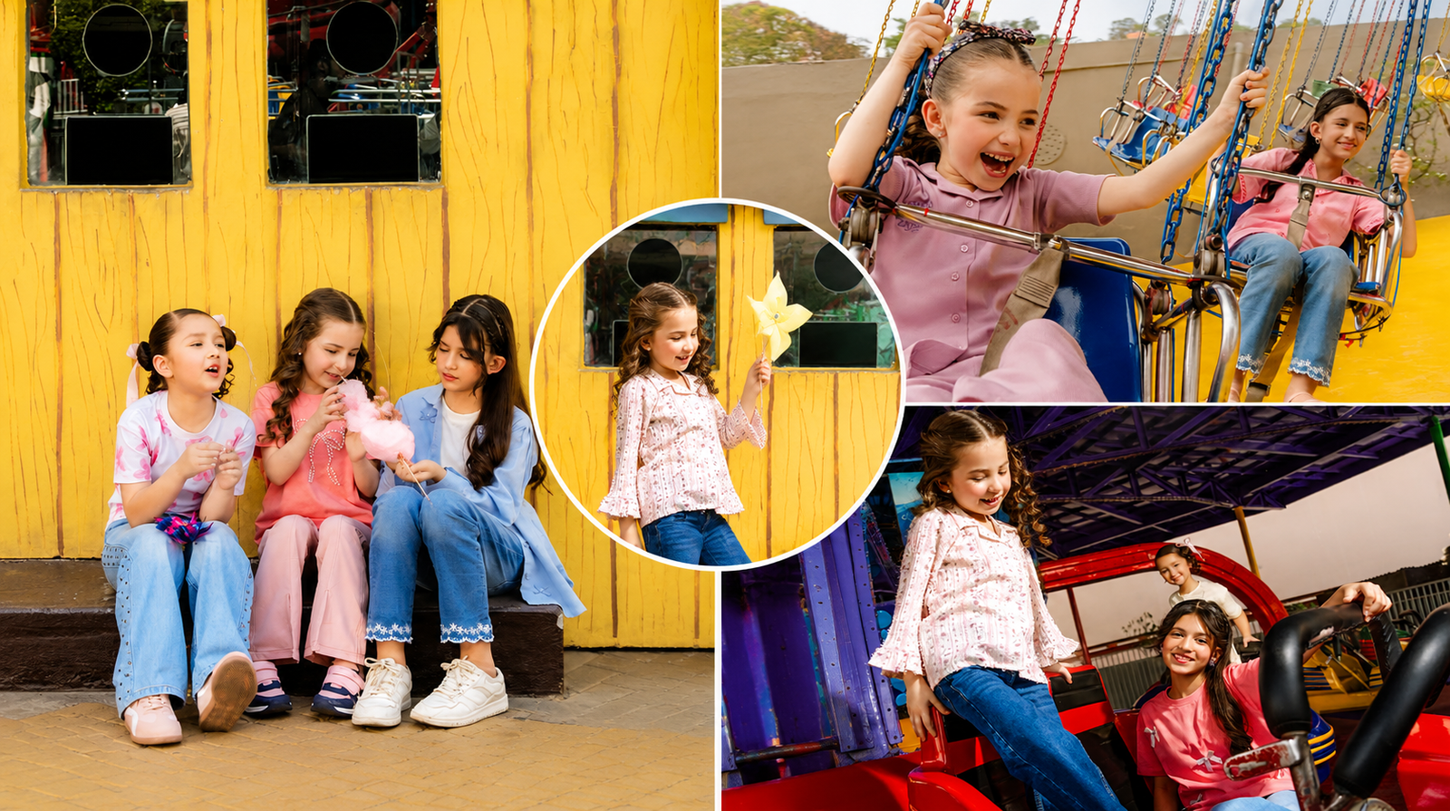 Kids girls wearing stylish summer clothing in Pakistan – Bachaa Party Girls Collection