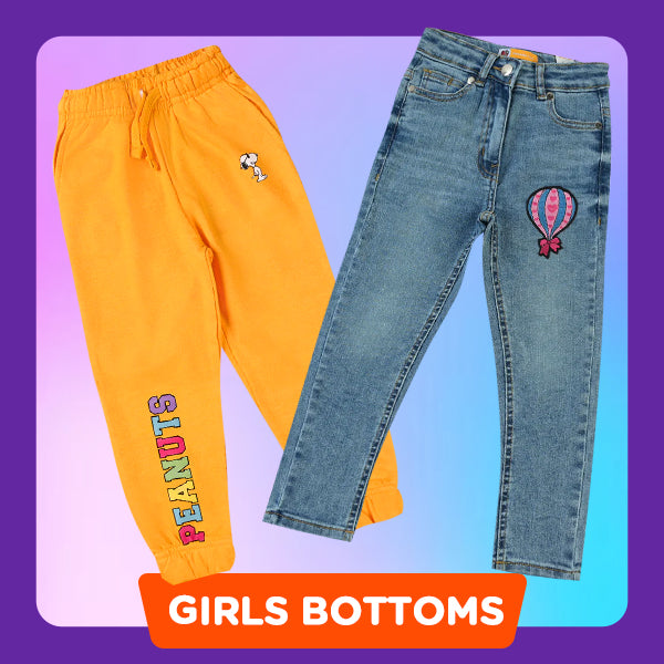 Girls Pyjamas, Shorts, Trousers, & Digital Print Long Skirts | Bachaa Party