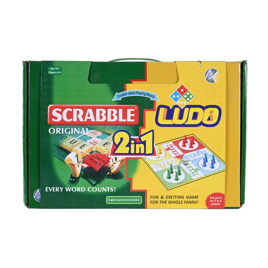 Scrabble & Ludo 2-in-1 Board Game Set