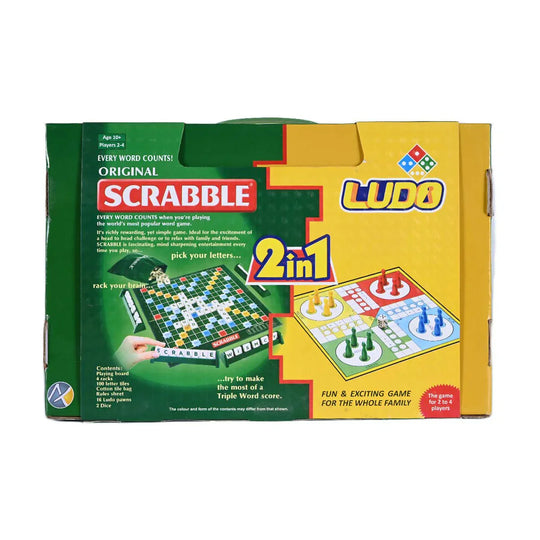 Scrabble & Ludo 2-in-1 Board Game Set