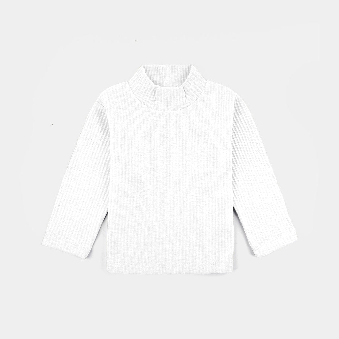 Infant Unisex Turtle Neck T-Shirt-White