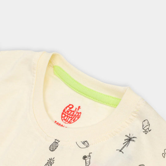 Infant Boys T-Shirt California - Lemon Icing