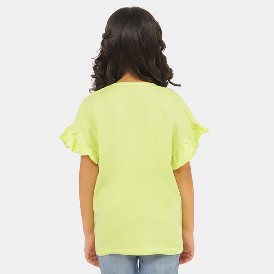 Girls T-Shirt Paris City - A.lime