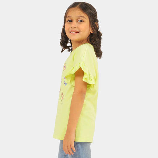 Girls T-Shirt Paris City - A.lime