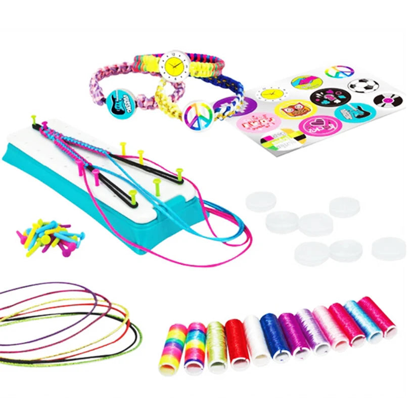 DIY Braiding Bracelet Set for Kids