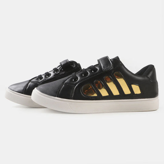 Girls Sneakers JS-2204 - Black Gold