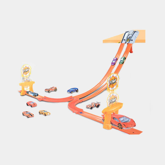 Hot Wheel Track Set with Metal Car for Kids
