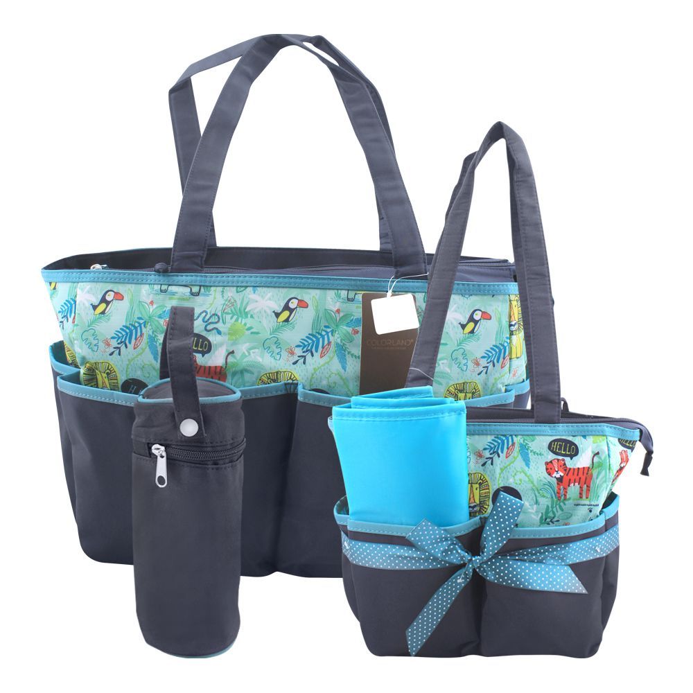 Wild Animals Mother Hand Bag - Blue