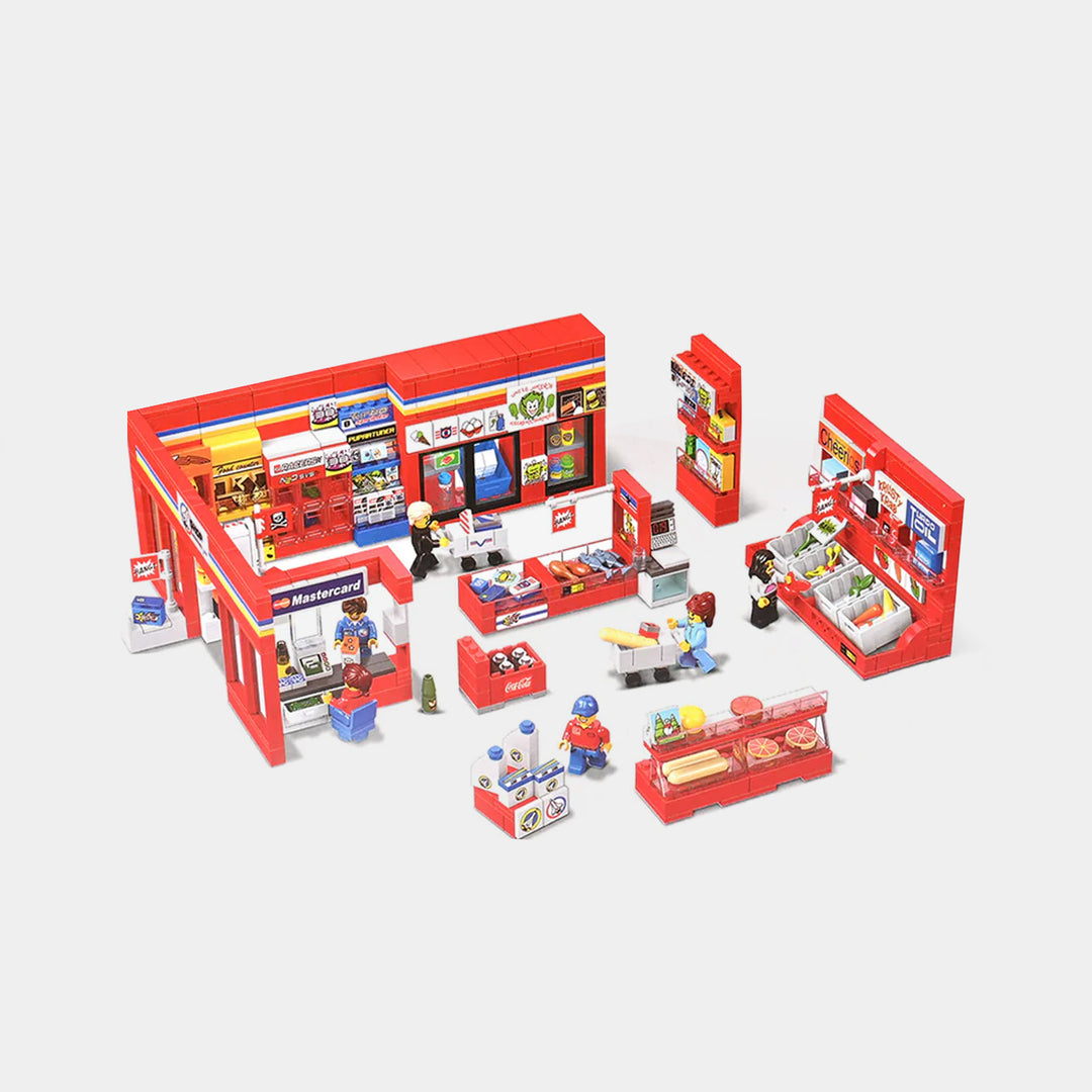 Supermarket Building Blocks Set 12in1