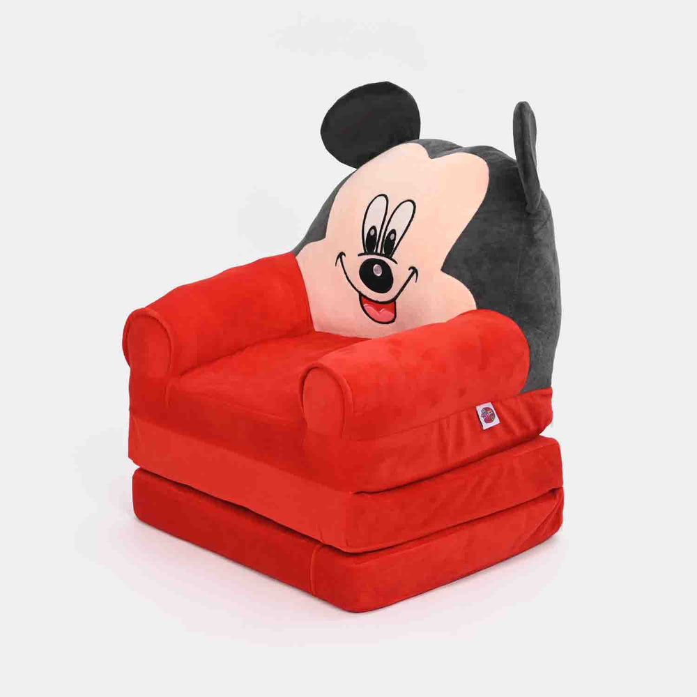 Adorable Kids Foldable Sofa Seat -Red