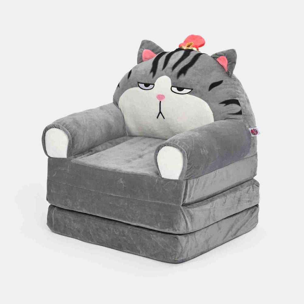 Adorable Kids Foldable Sofa Seat - 18M+ | 547-D.Gray