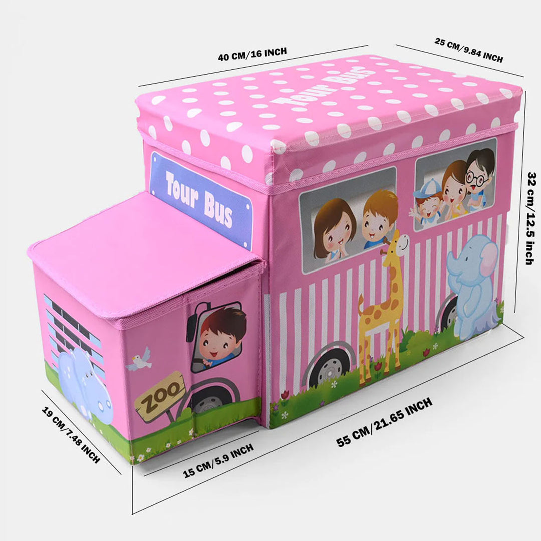 Toy Storage Bus For Kids