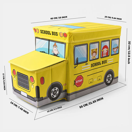 Kids Bus Storage Box Yellow 779