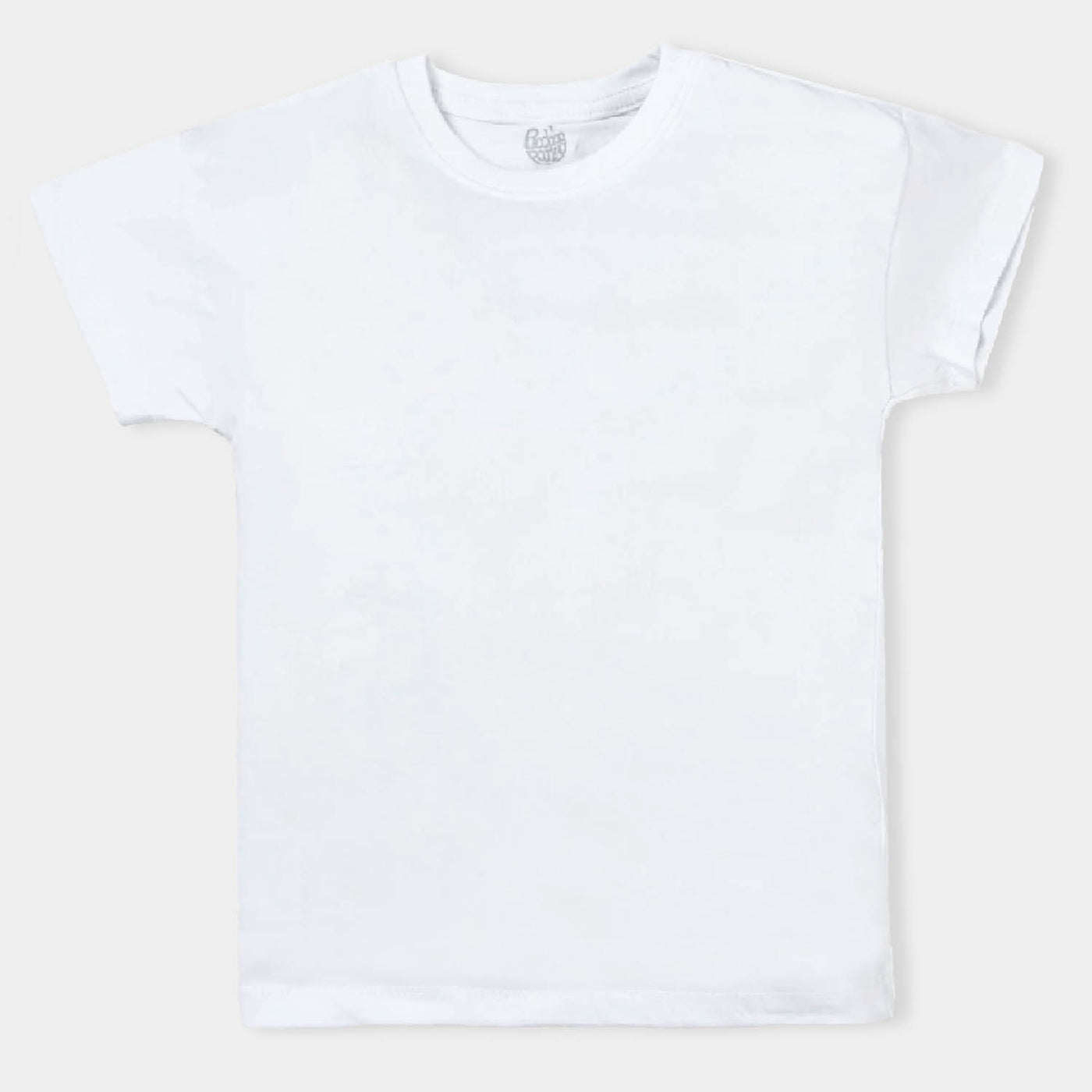 Boys Premium Lycra Jersey T-Shirt Basic-White