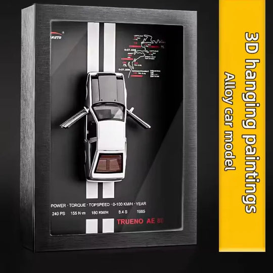 3D Framed Die Cast Model Car