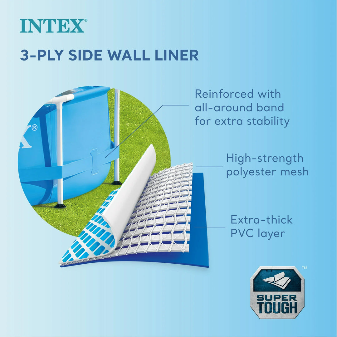 INTEX Swimming Pool Metal Frame 10ft X 30in