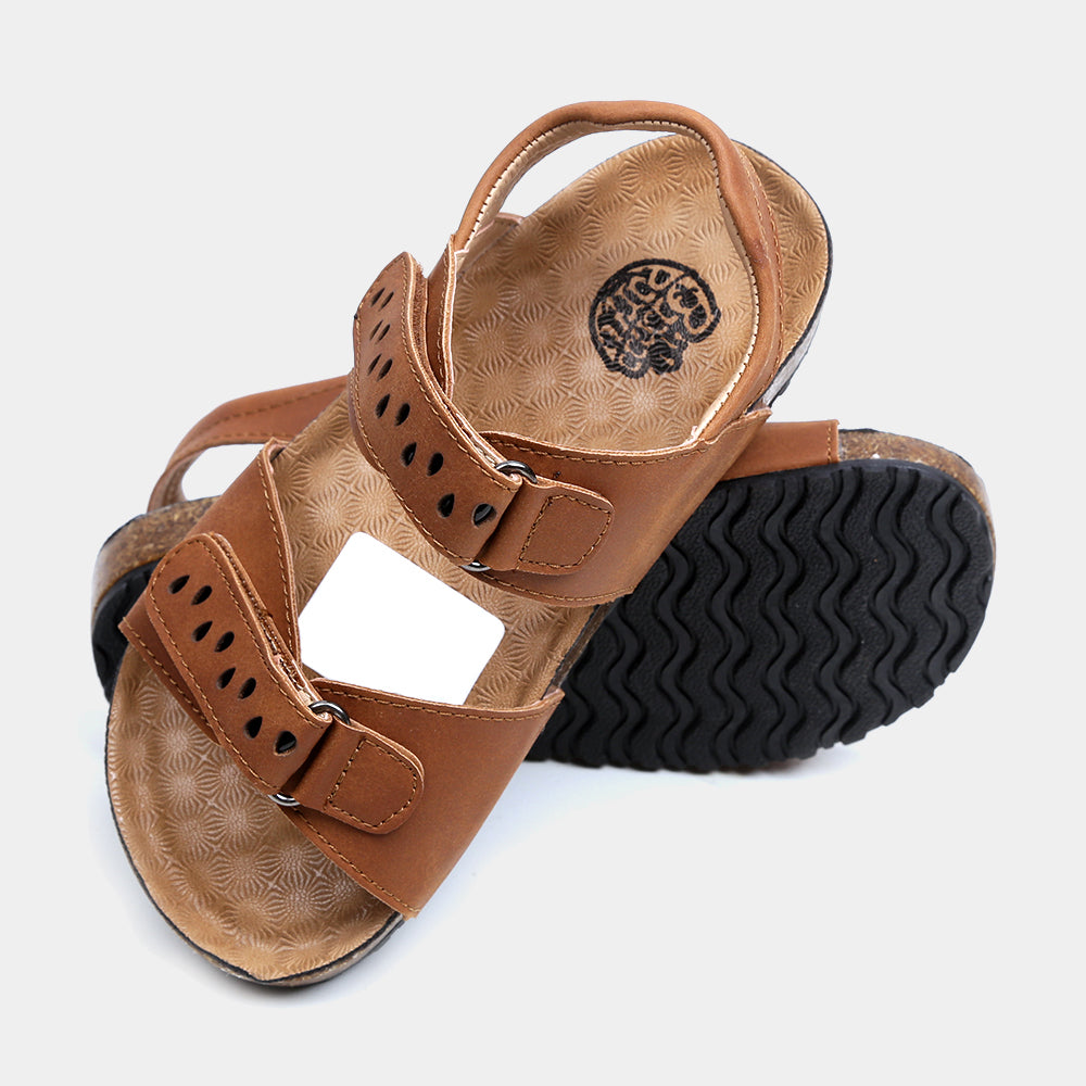 Casual Strap Sandal For Boys - Camel