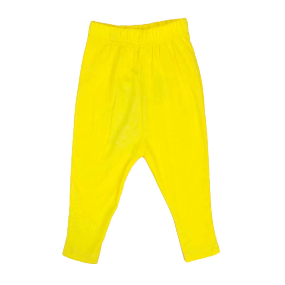 Infant Plain Tights For Girls - Yellow