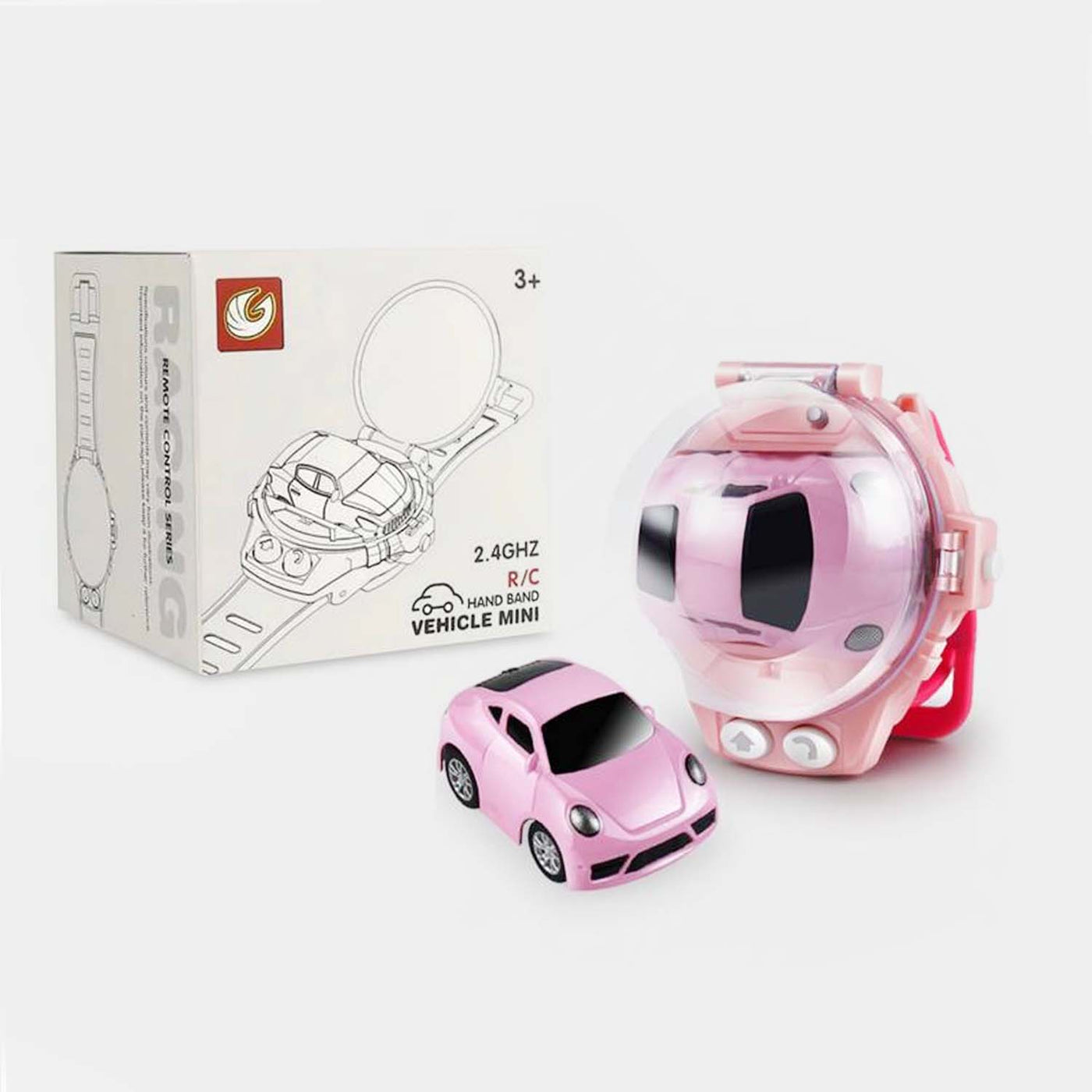 Mini Watch Remote Control Car - Pink