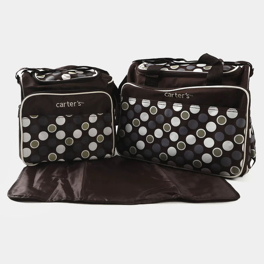 3Pcs/Set Baby Diaper Bag Large Capacity - BROWN