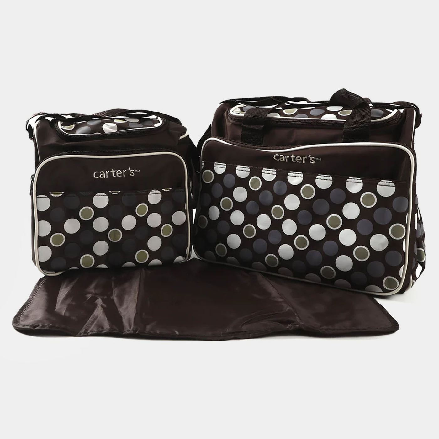 3Pcs/Set Baby Diaper Bag Large Capacity - BROWN