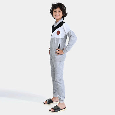 Boys Fleece 2 Piece Suit Knicks-Heather Grey