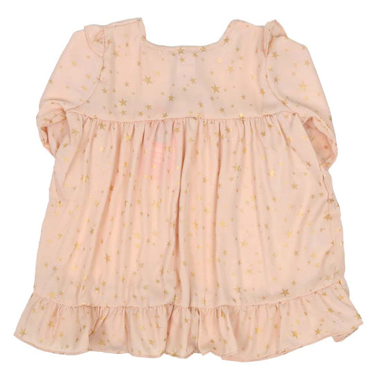 Infant Girls Casual Top Golden Stars - BEIGE