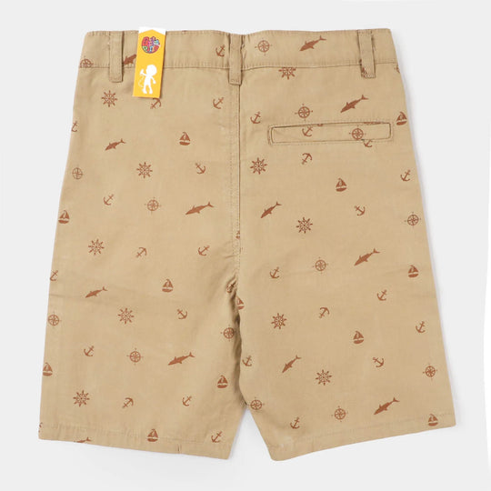 Boys Cotton Short Nautical - KHAKI