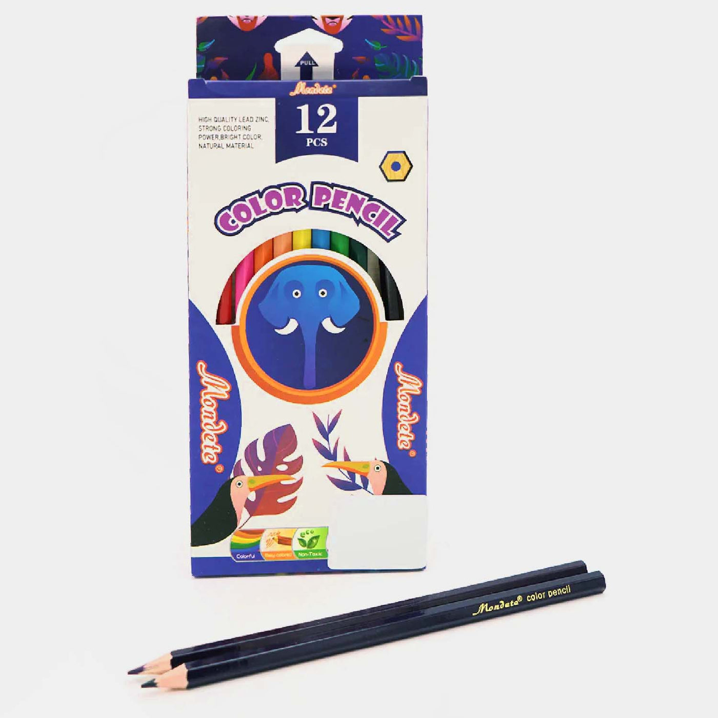 Color Pencil Mondete 12 Color FOR KIDS