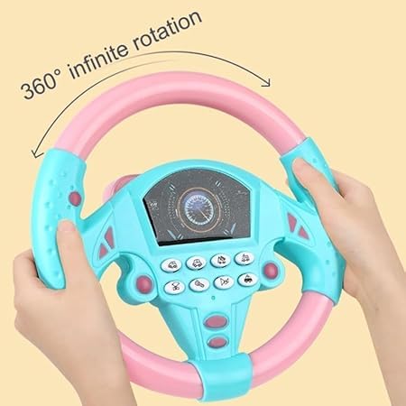 Simulated Steering Wheel Musical Toy for Kids