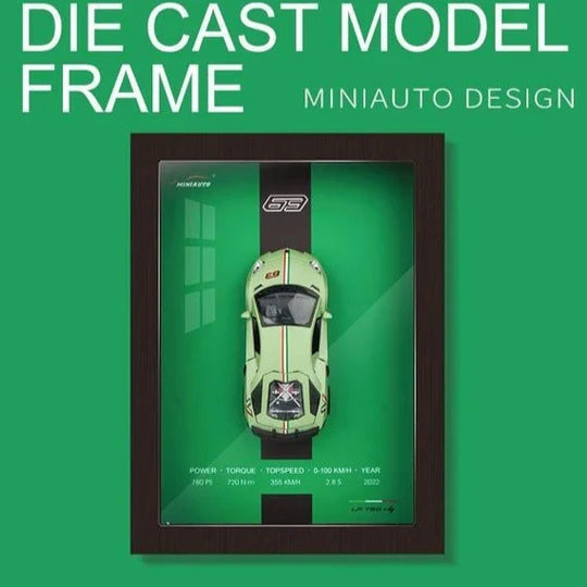 3D Framed Die Cast Model Car