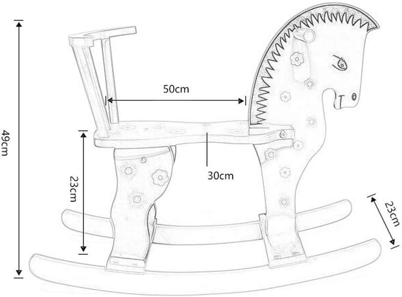 WOODEN ROCKING HORSE FOR KIDS