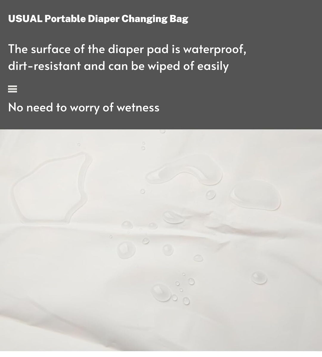 Portable Diaper Changing Clutch with Storage Pockets