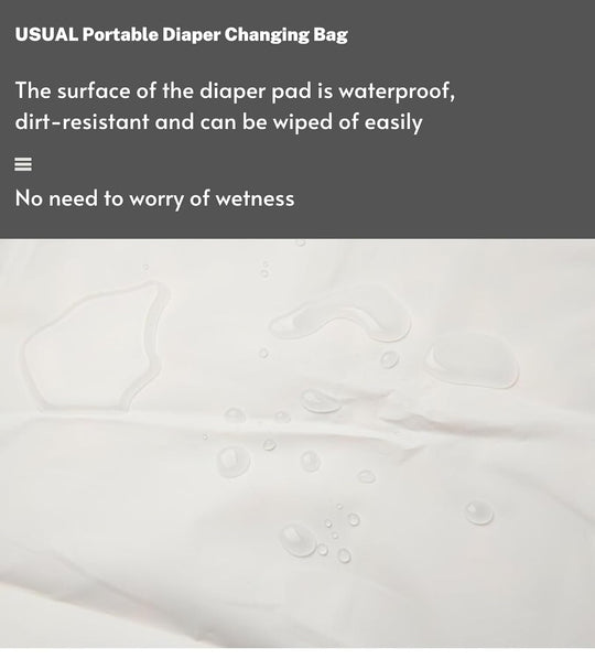 Portable Diaper Changing Clutch with Storage Pockets