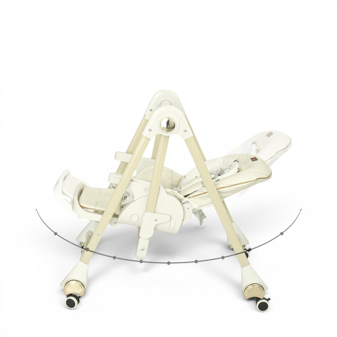 TINNIES BABY HIGH CHAIR WITH SWING - WHITE