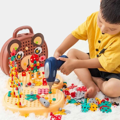 Creative Puzzle Screw Toy Kids Drill Set