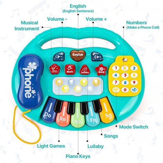 Baby Phone Music Toy with Piano Keyboard
