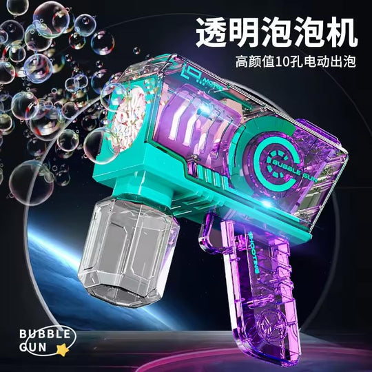 Automatic Transparent Bubble Blaster Toy for Kids