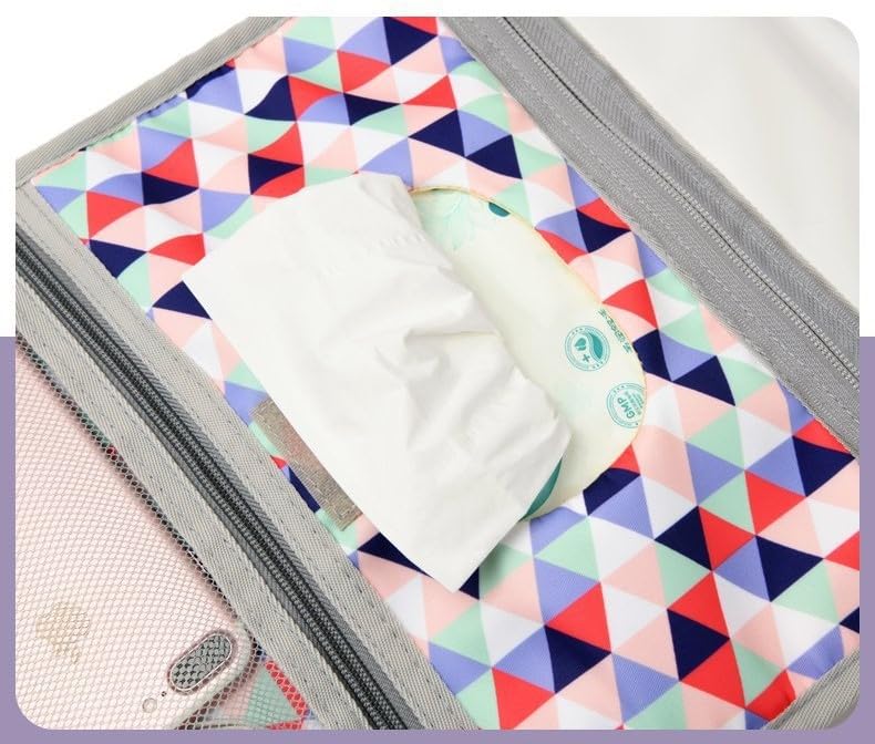 Portable Diaper Changing Clutch with Storage Pockets