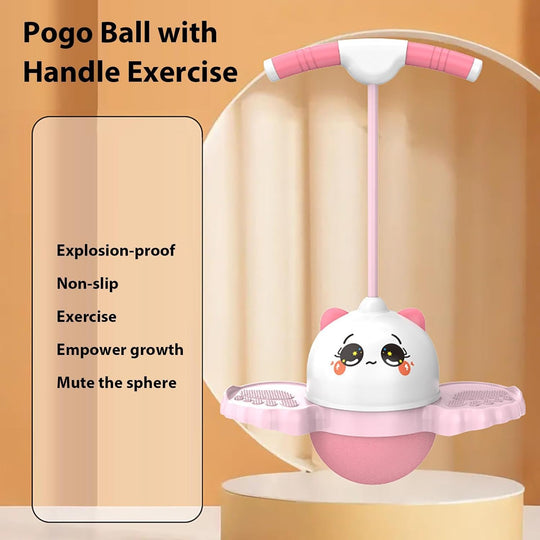 Jumping Stick Balance & Bouncing Ball Toy for Kids