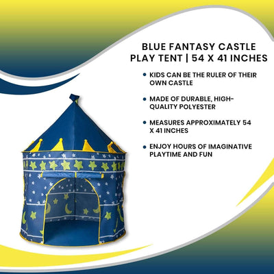 Fantasy Castle Tent Playhouse - Blue