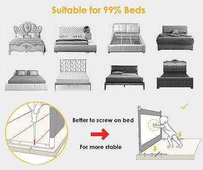 Baby Bed Fence Adjustable Safety Guard Rail | 1.5 Meter